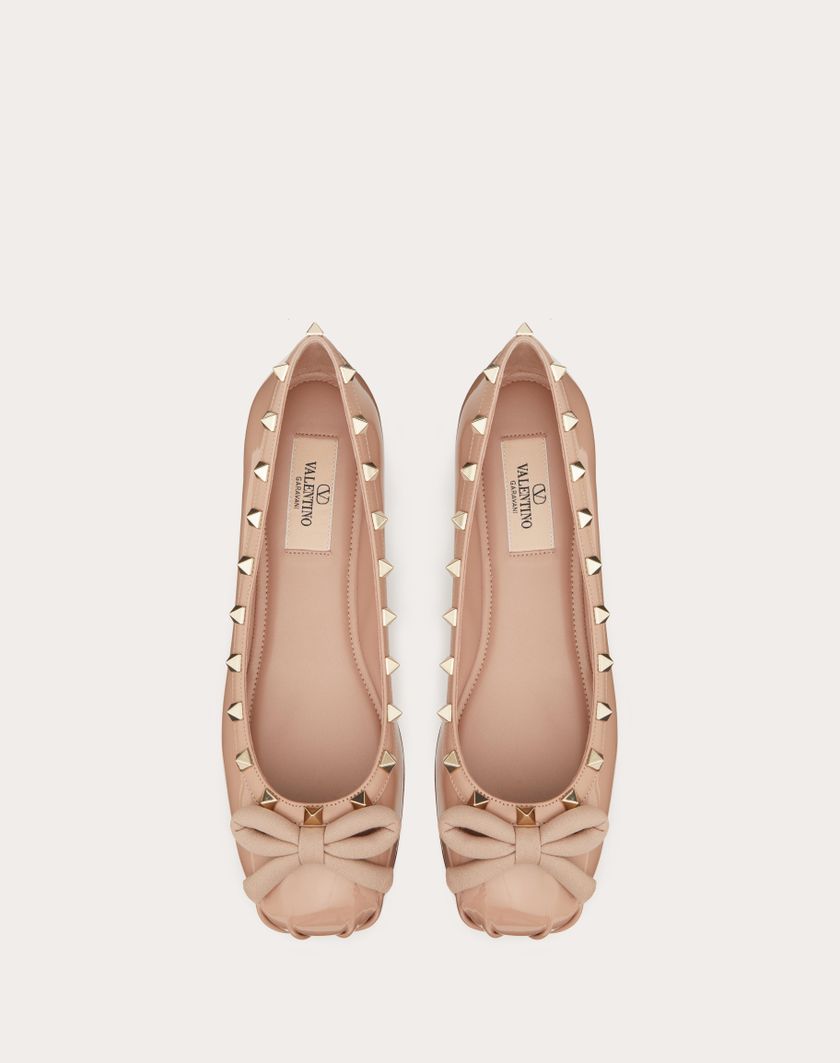 ROCKSTUD PATENT LEATHER BALLERINA - Image 4